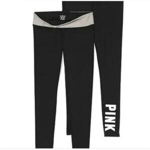 Victoria's Secret PINK | Black & Gray Reversible Ultimate Leggings | Size Small